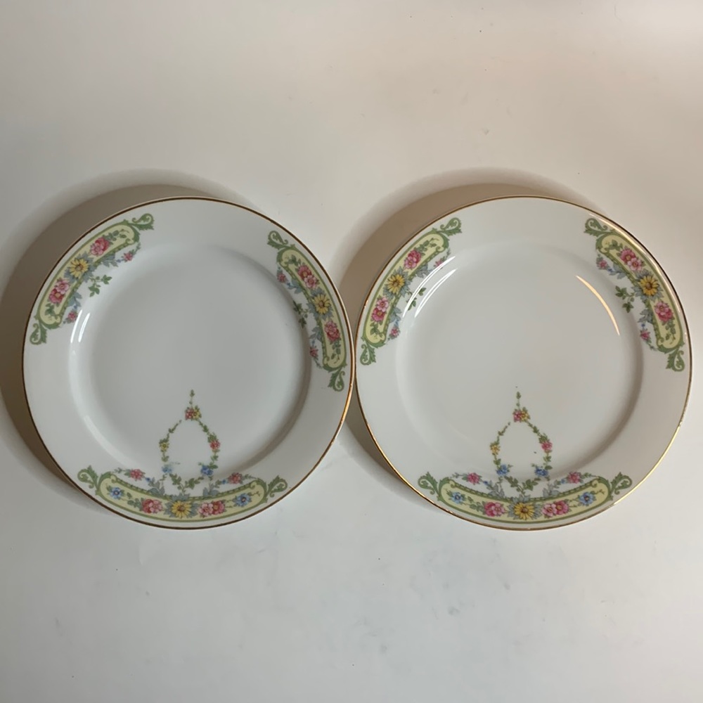2-Bone China Salad Plate PT Bavaria Tirschenreuth Monmouth 4274